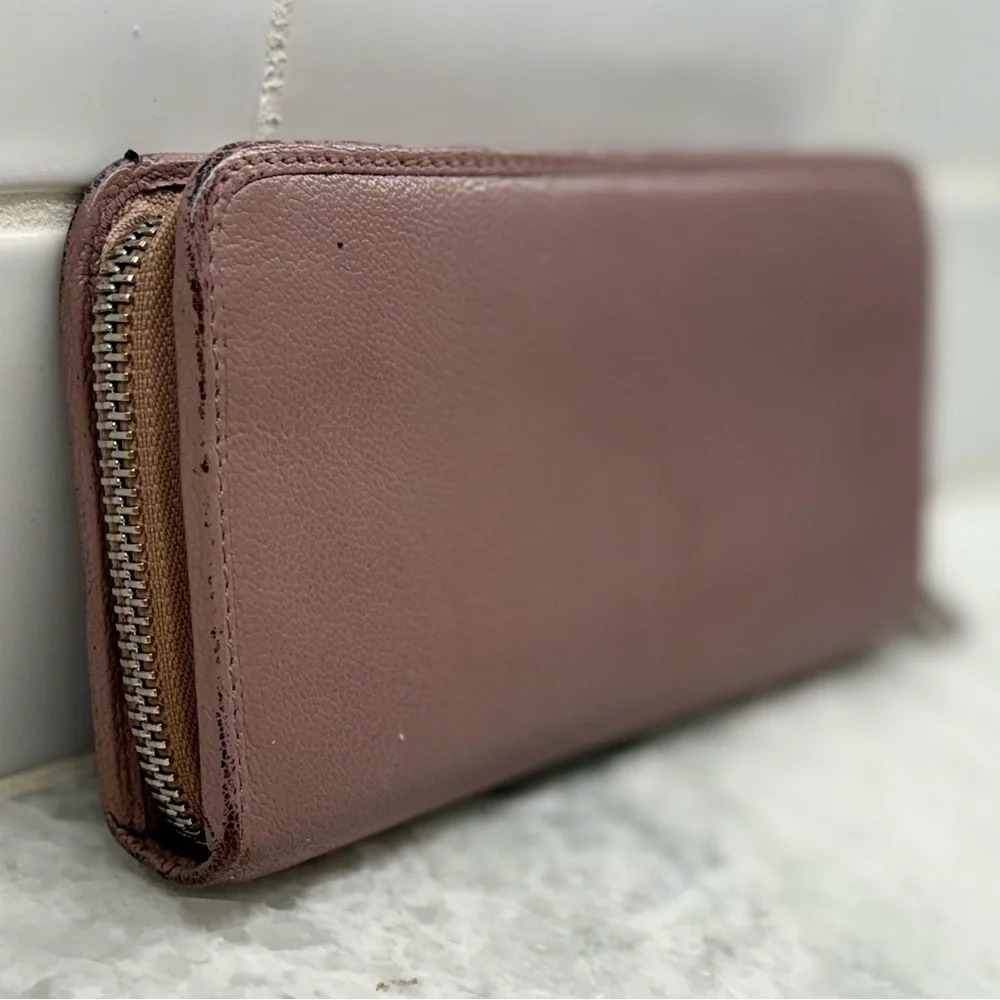 LOEWE Anagram Calfskin Maueve Long Zip-Around Wallet